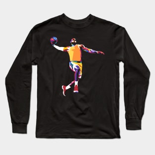 Basketball pop art Long Sleeve T-Shirt